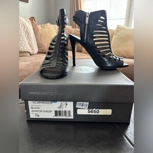 VINCE CAMUTO- APHRODITE  - AVIATOR SHEEP heels